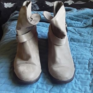 Tan booties